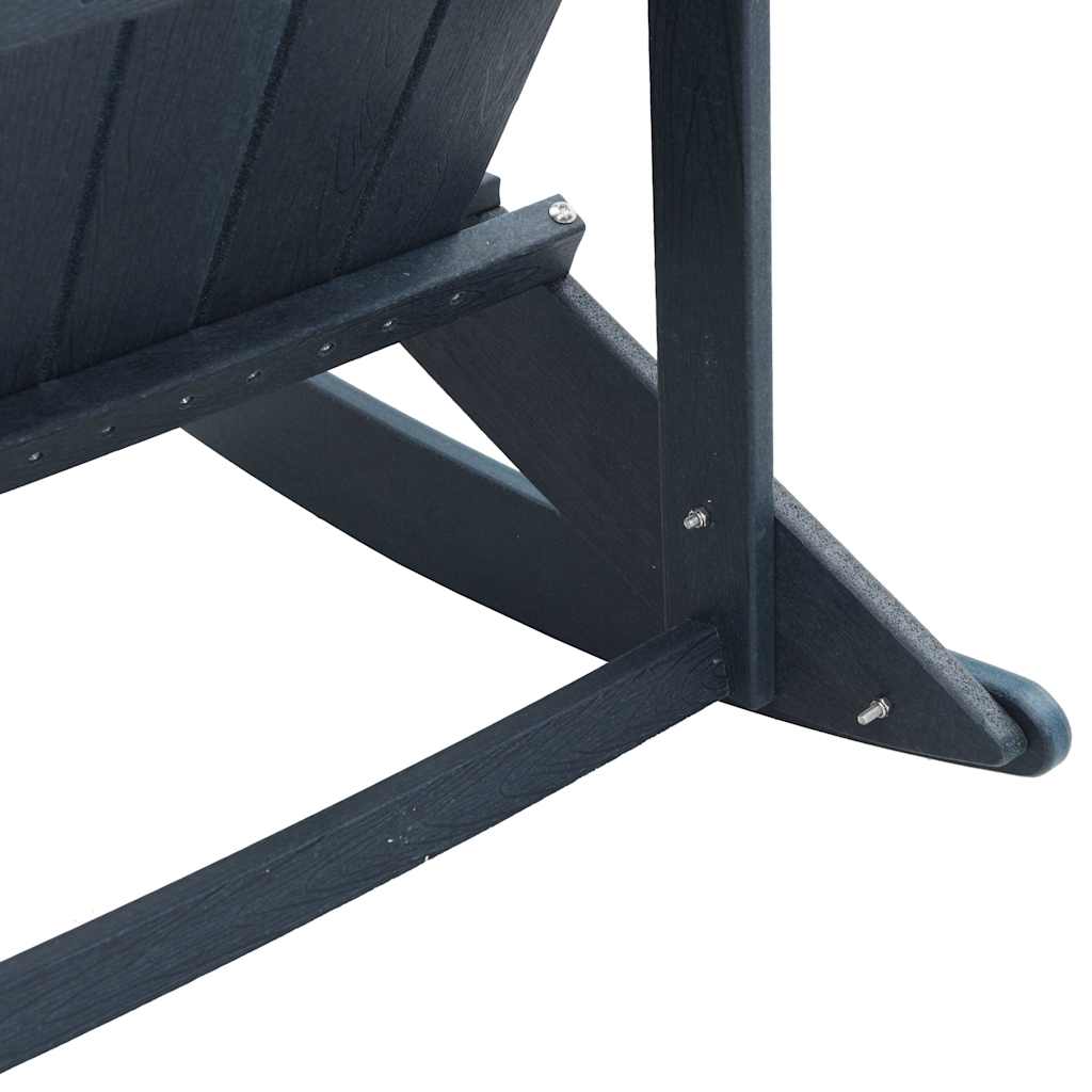 Set Lounge da Giardino 3 pcs Blu marino HDPE