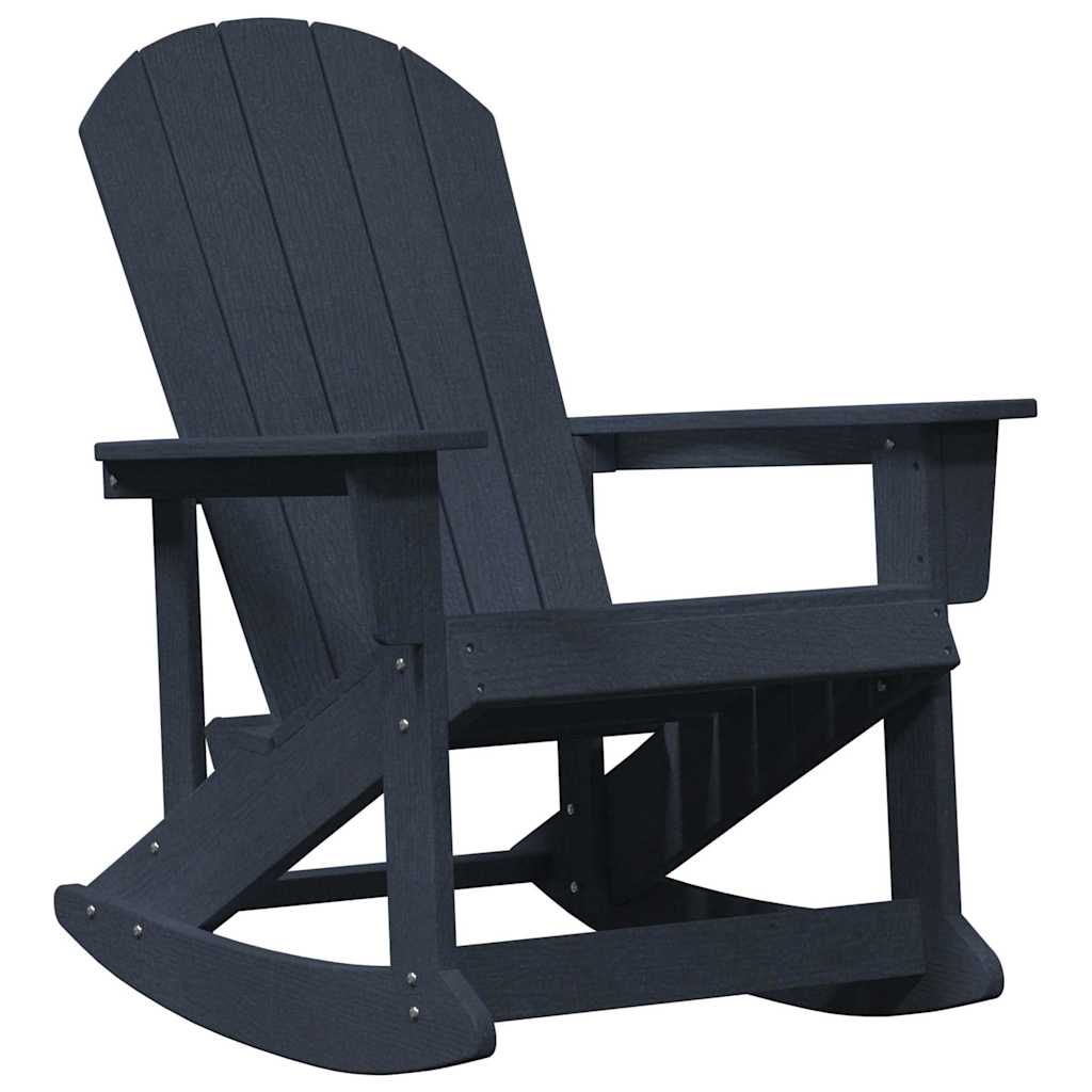 Set Lounge da Giardino 3 pcs Blu marino HDPE