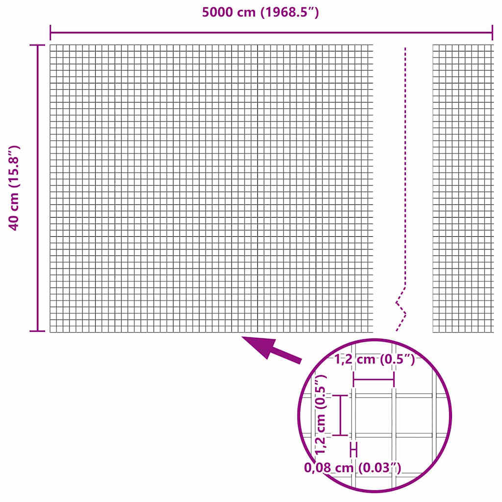 Recinzione in Rete Saldato Verde