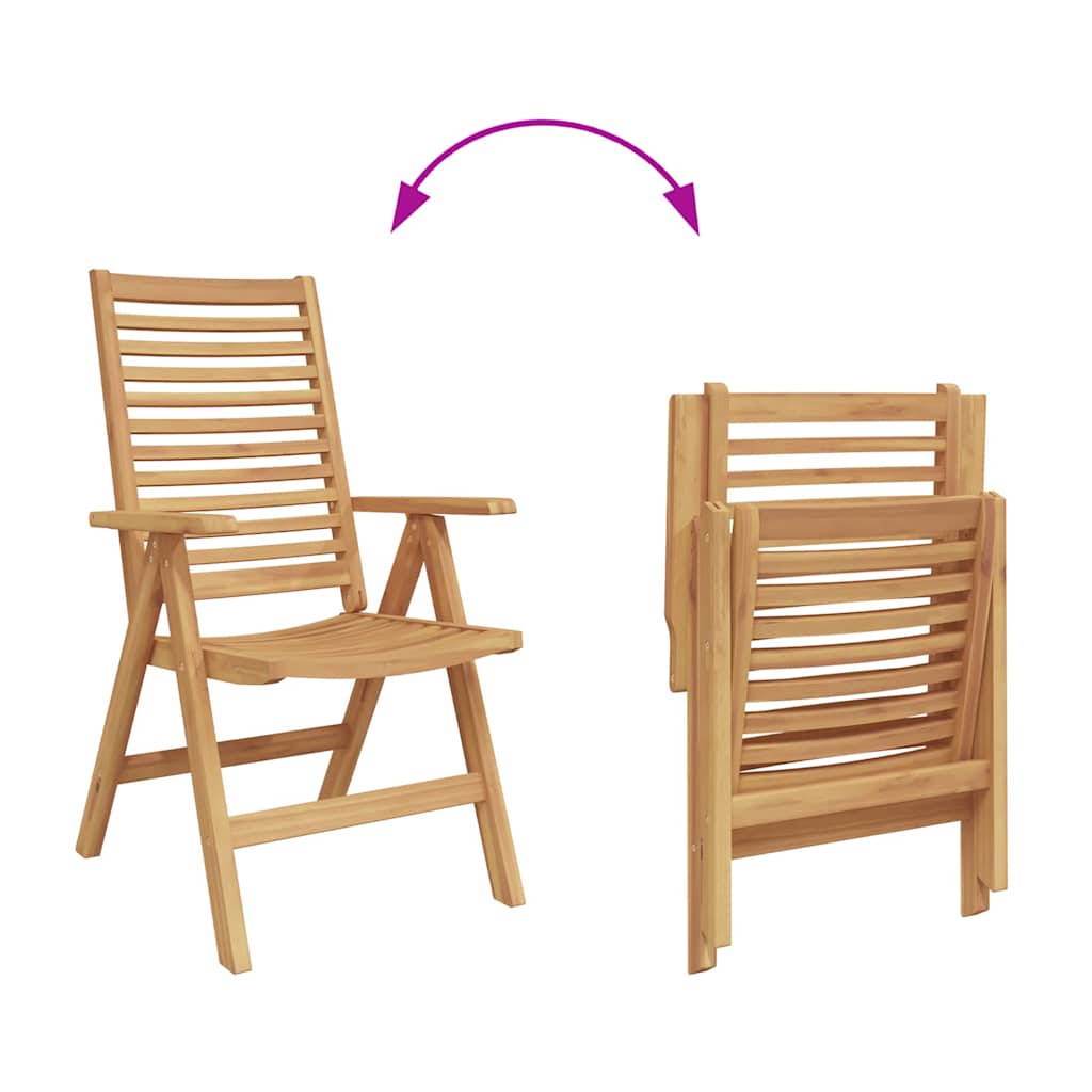 Sedia 2 pcs Marrone 64.5 x 52 x 108 cm Legno di teak solido | homemem39