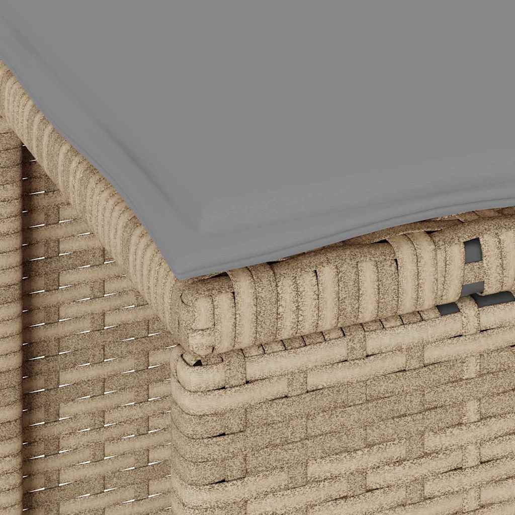 Set da Pranzo per Giardino Beige Poly Rattan - homemem39