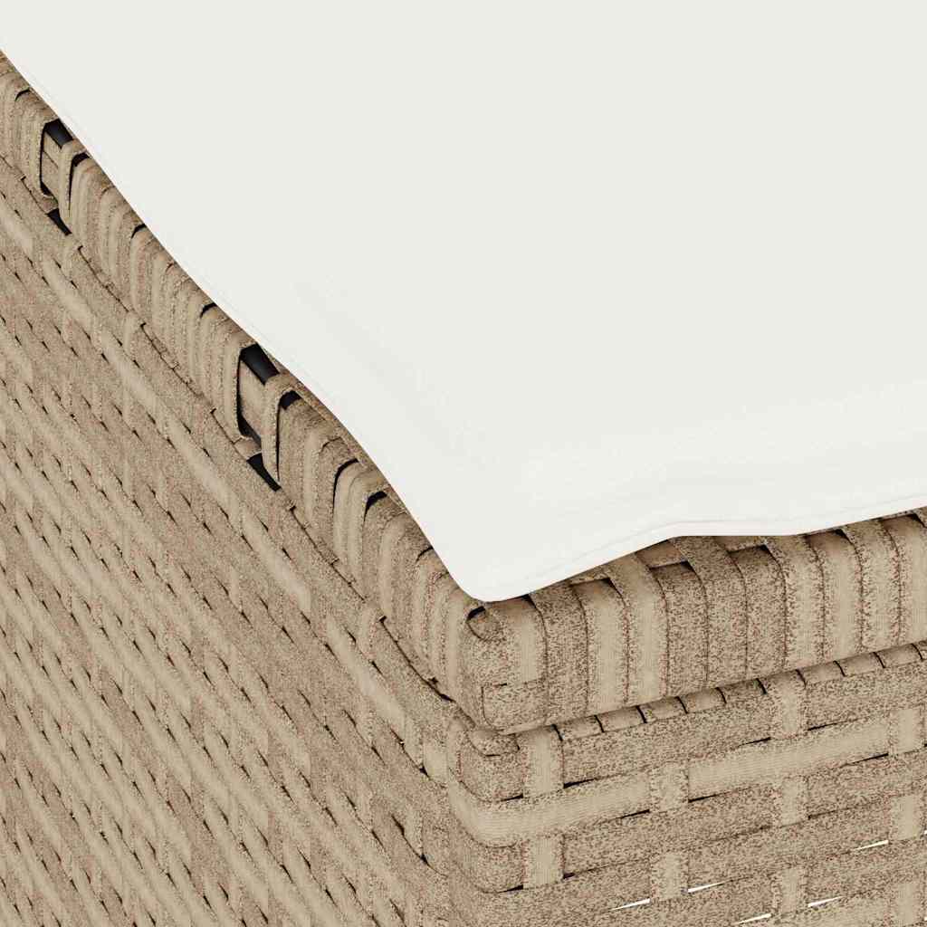 Set da Pranzo per Giardino Beige Poly Rattan - homemem39