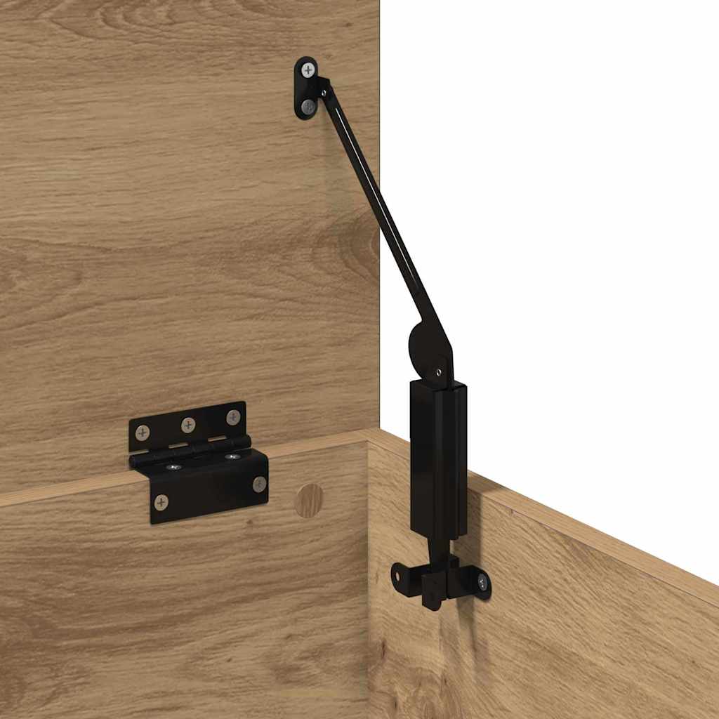 Scatola di Stoccaggio rovere artigianale 40 x 42 x 46 cm