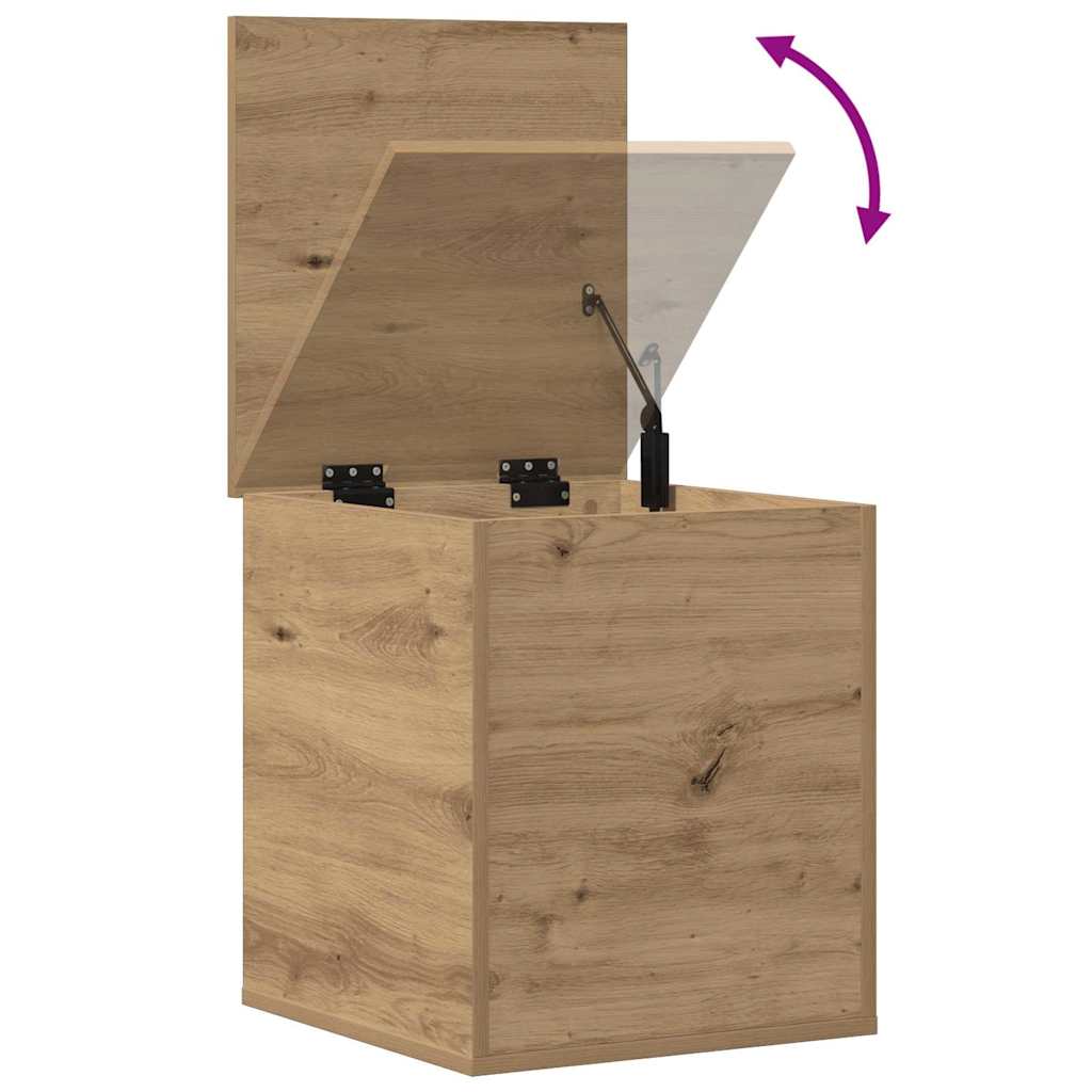 Scatola di Stoccaggio rovere artigianale 40 x 42 x 46 cm