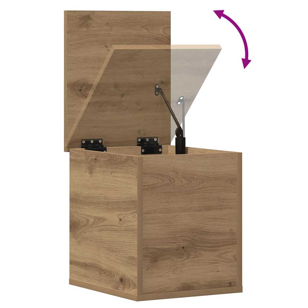Scatola di Stoccaggio rovere artigianale 30 x 35 x 35 cm