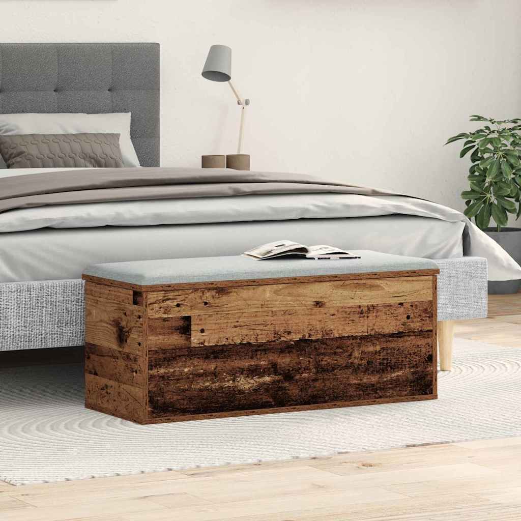Scatola di Stoccaggio Legno vecchio 90 x 35 x 35 cm