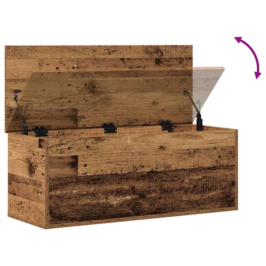 Scatola di Stoccaggio Legno vecchio 90 x 35 x 35 cm