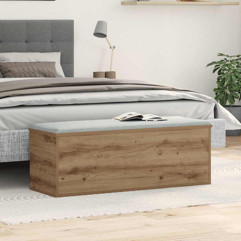 Scatola di Stoccaggio rovere artigianale 102 x 35 x 35 cm