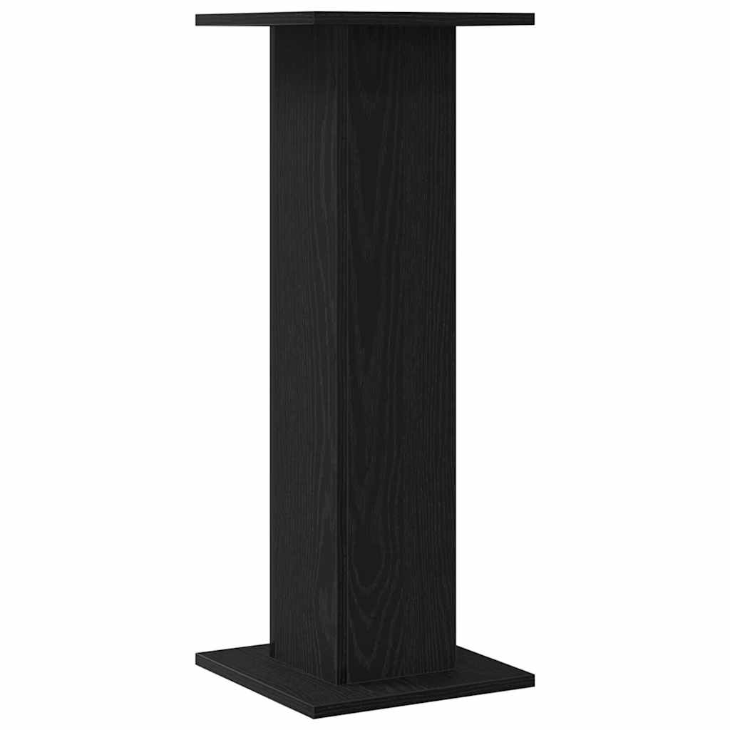 Supporto per piante 2 pcs Rovere nero 30 x 30 x 80 cm