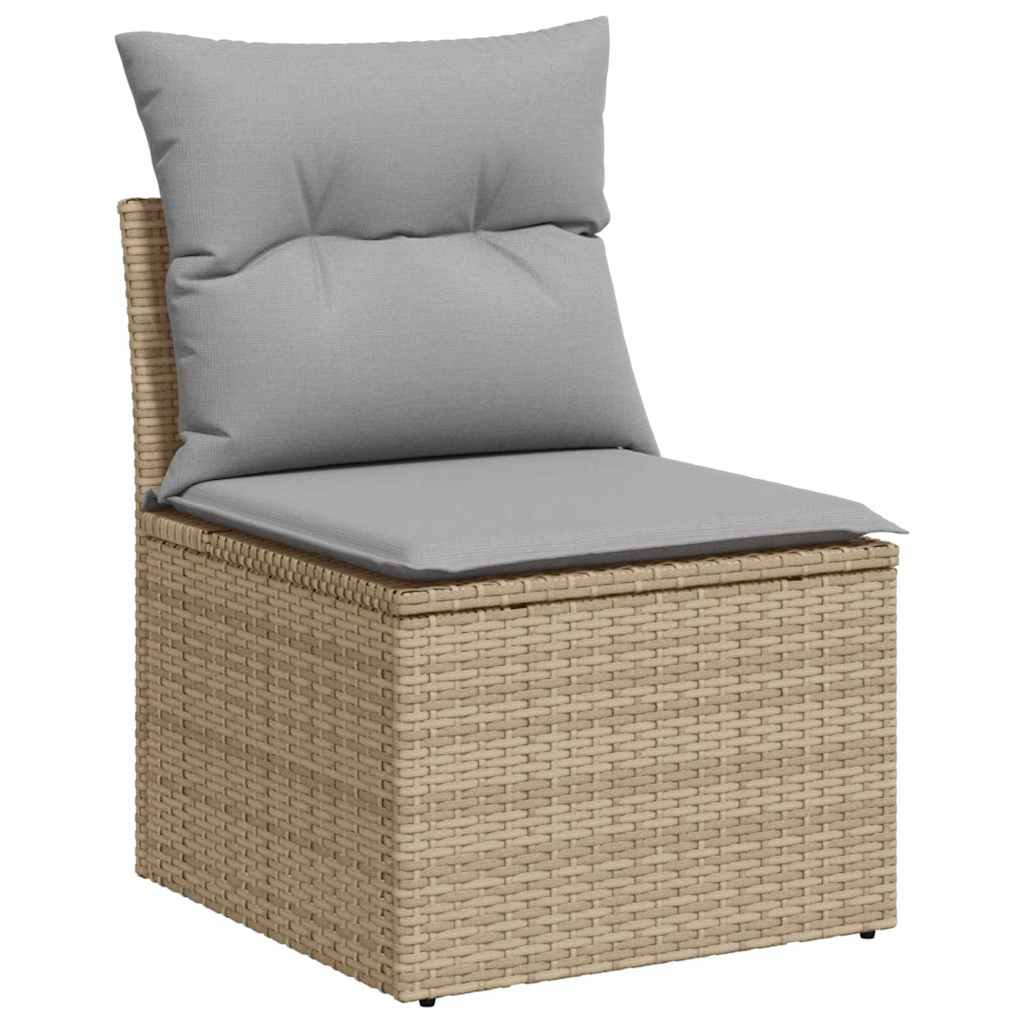 Set Divano da Giardino 4 pcs Beige 55 x 55 x 37cm polyrattan