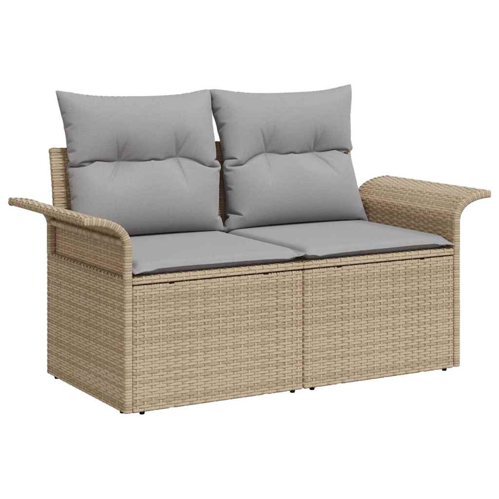 Set Divano da Giardino 4 pcs Beige 55 x 55 x 37cm polyrattan