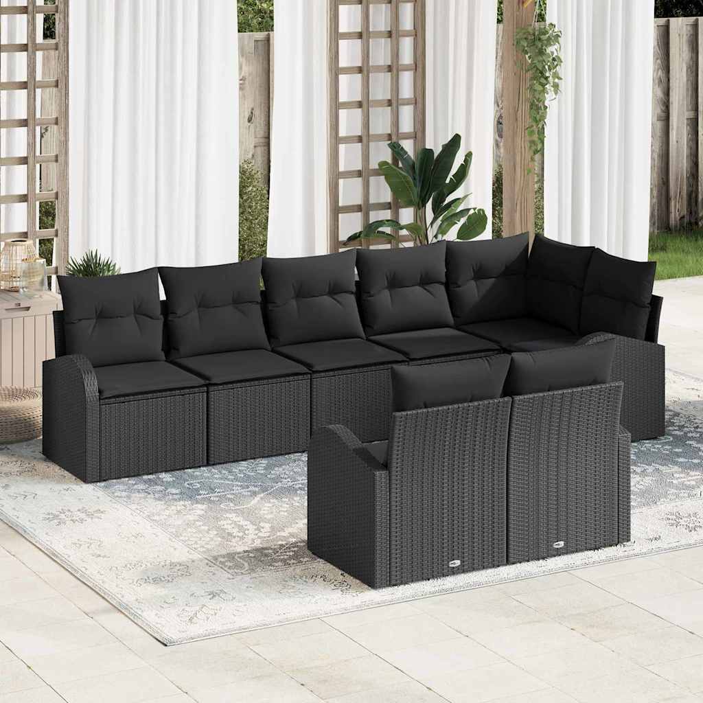 Set Divano da Giardino 8 pcs 289 x 124 x 85 cm Poly Rattan