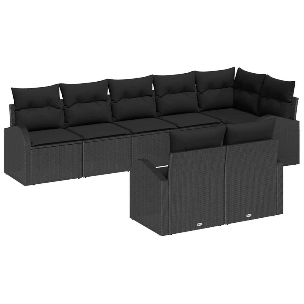 Set Divano da Giardino 8 pcs 289 x 124 x 85 cm Poly Rattan