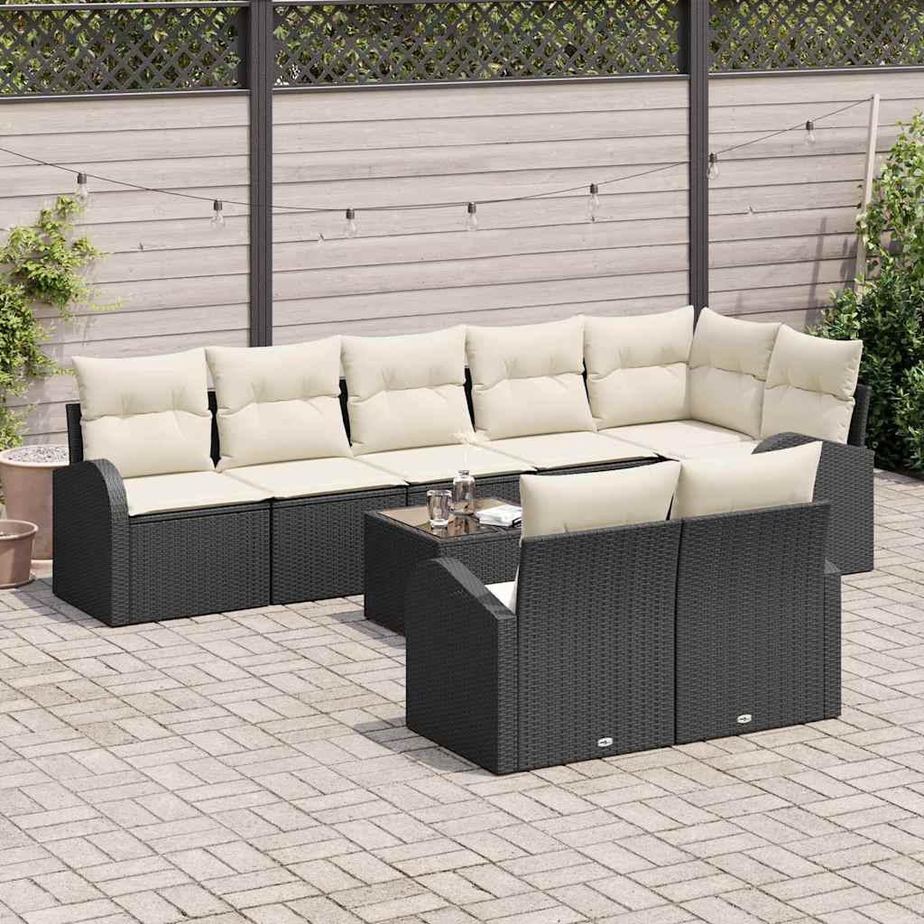 Set Divano da Giardino 9 pcs 289 x 124 x 85 cm Poly Rattan