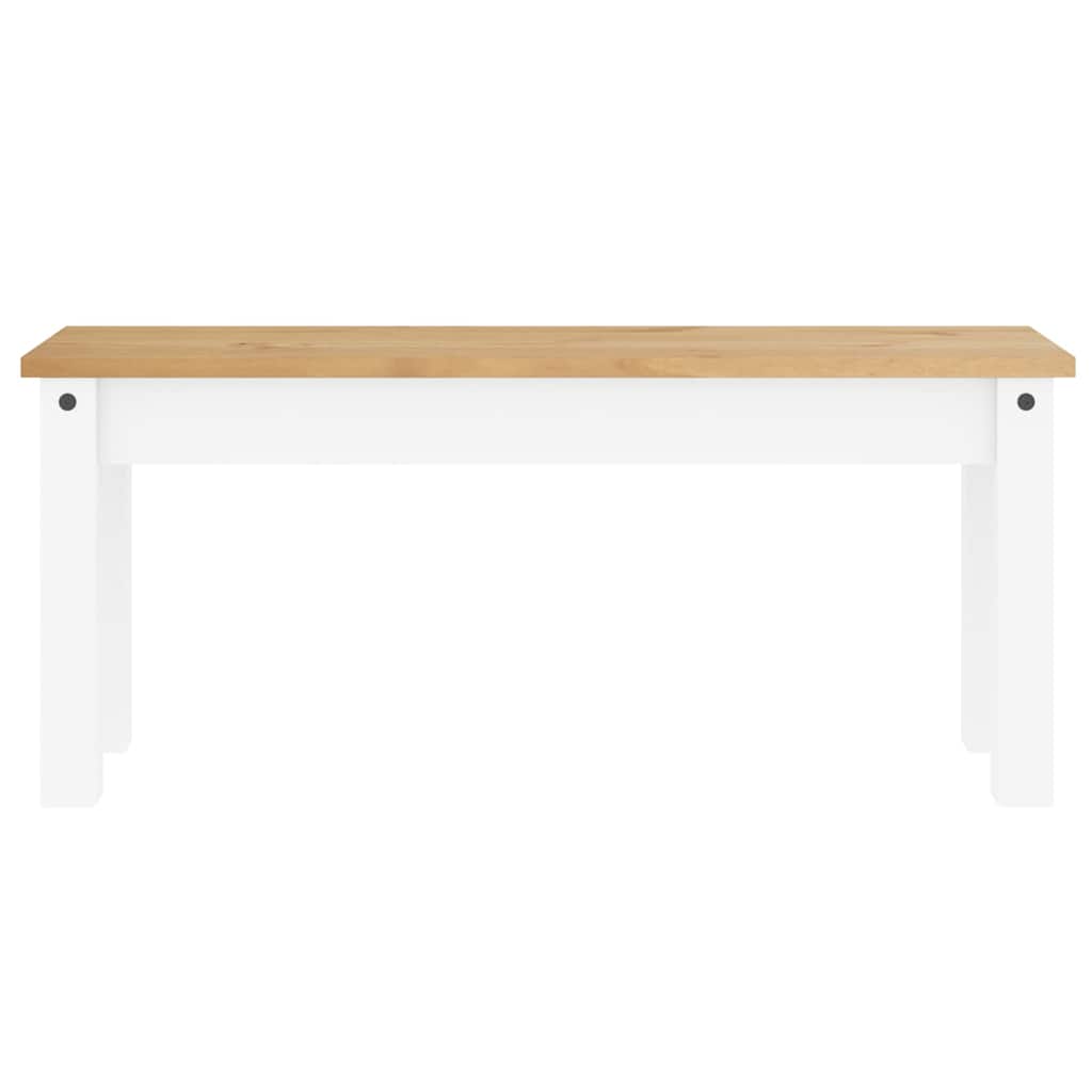 Set da Pranzo 3 pz Panama Bianco in Legno Massello di Pino - homemem39
