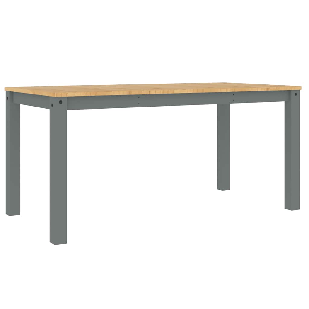 Set da Pranzo 3 pz Panama Grigio in Legno Massello di Pino