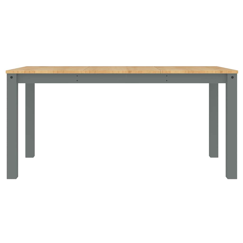 Set da Pranzo 4 pz Panama Grigio in Legno Massello di Pino