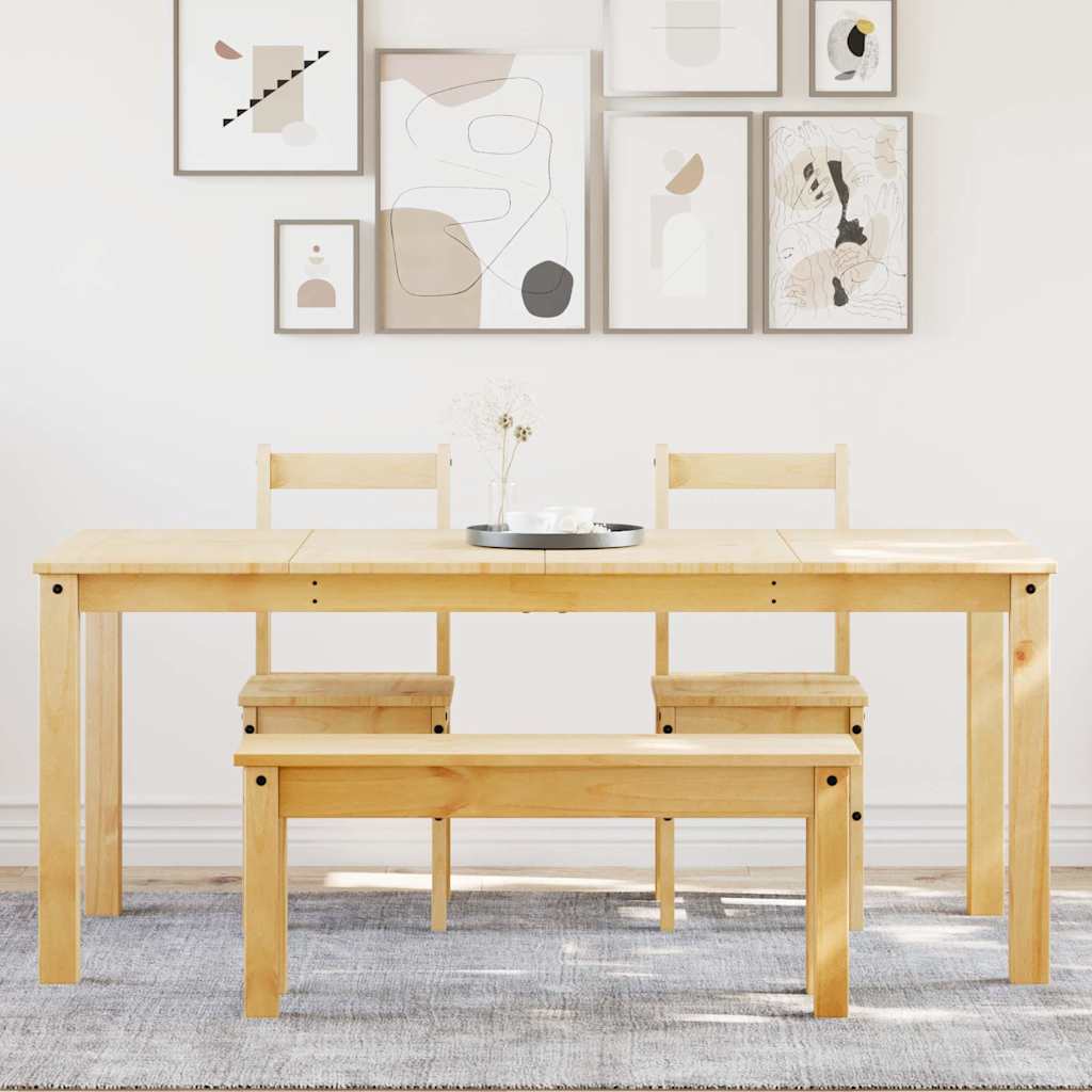 Set da Pranzo 4 pz Panama in Legno Massello di Pino
