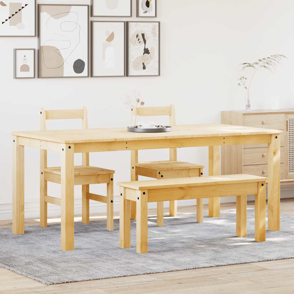 Set da Pranzo 4 pz Panama in Legno Massello di Pino