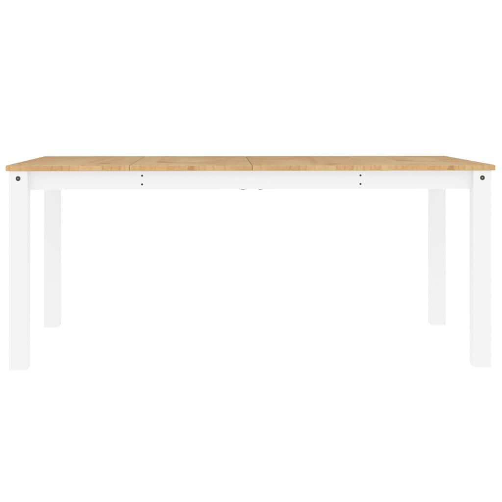 Set da Pranzo 4 pz Panama Bianco in Legno Massello di Pino - homemem39