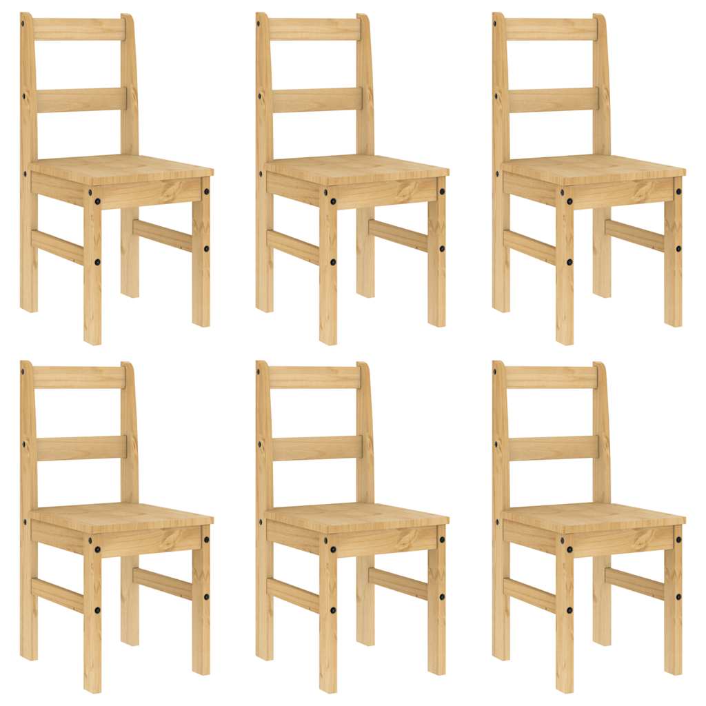 Set da Pranzo 7 pz Panama in Legno Massello di Pino - homemem39
