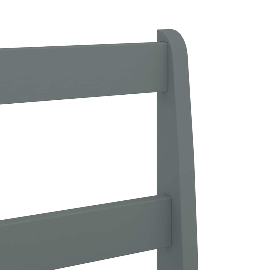 Set da Pranzo 7 pz Panama Grigio in Legno Massello di Pino