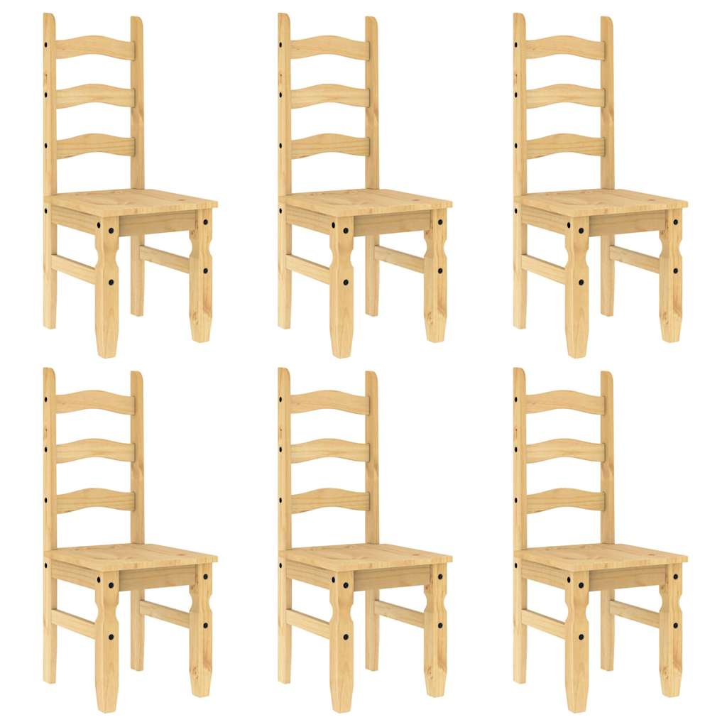 Set da Pranzo 7 pz Panama in Legno Massello di Pino - homemem39