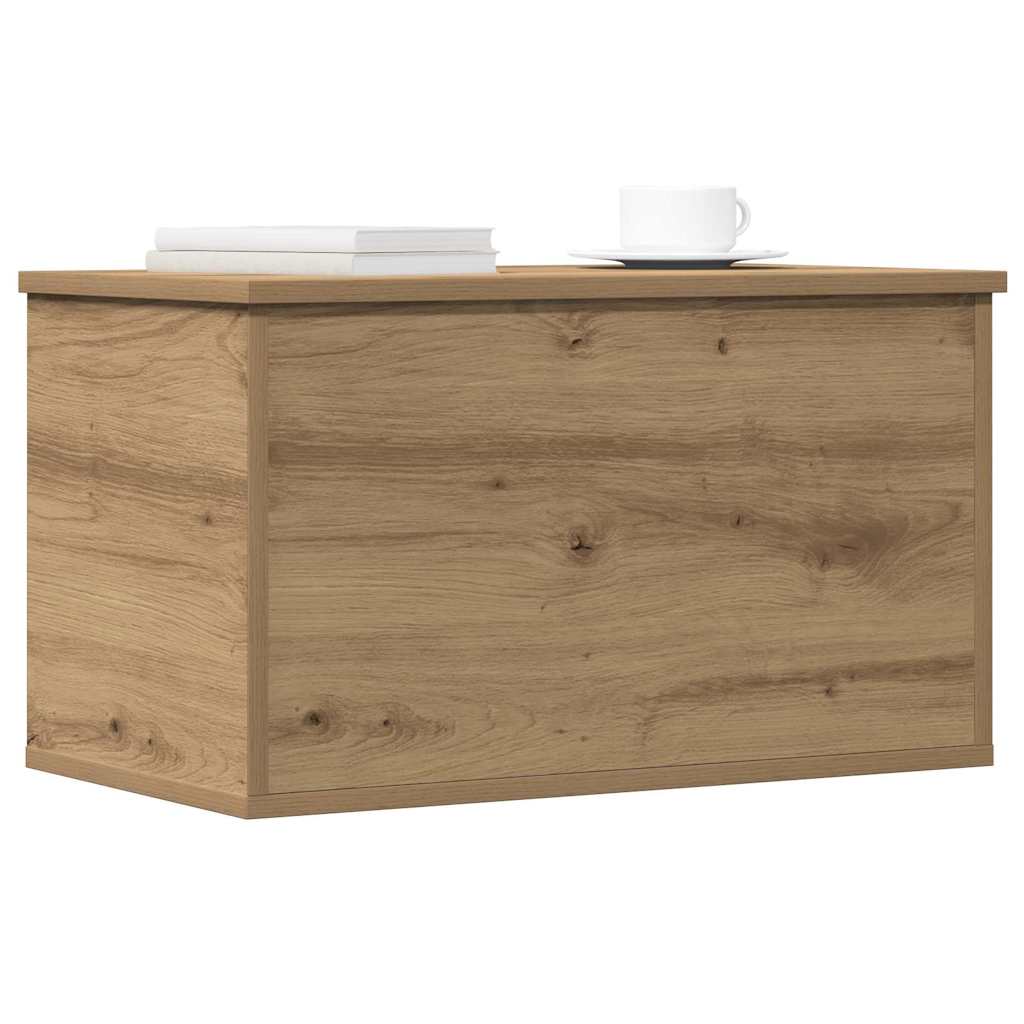 Scatola di Stoccaggio rovere artigianale 60 x 35 x 35 cm