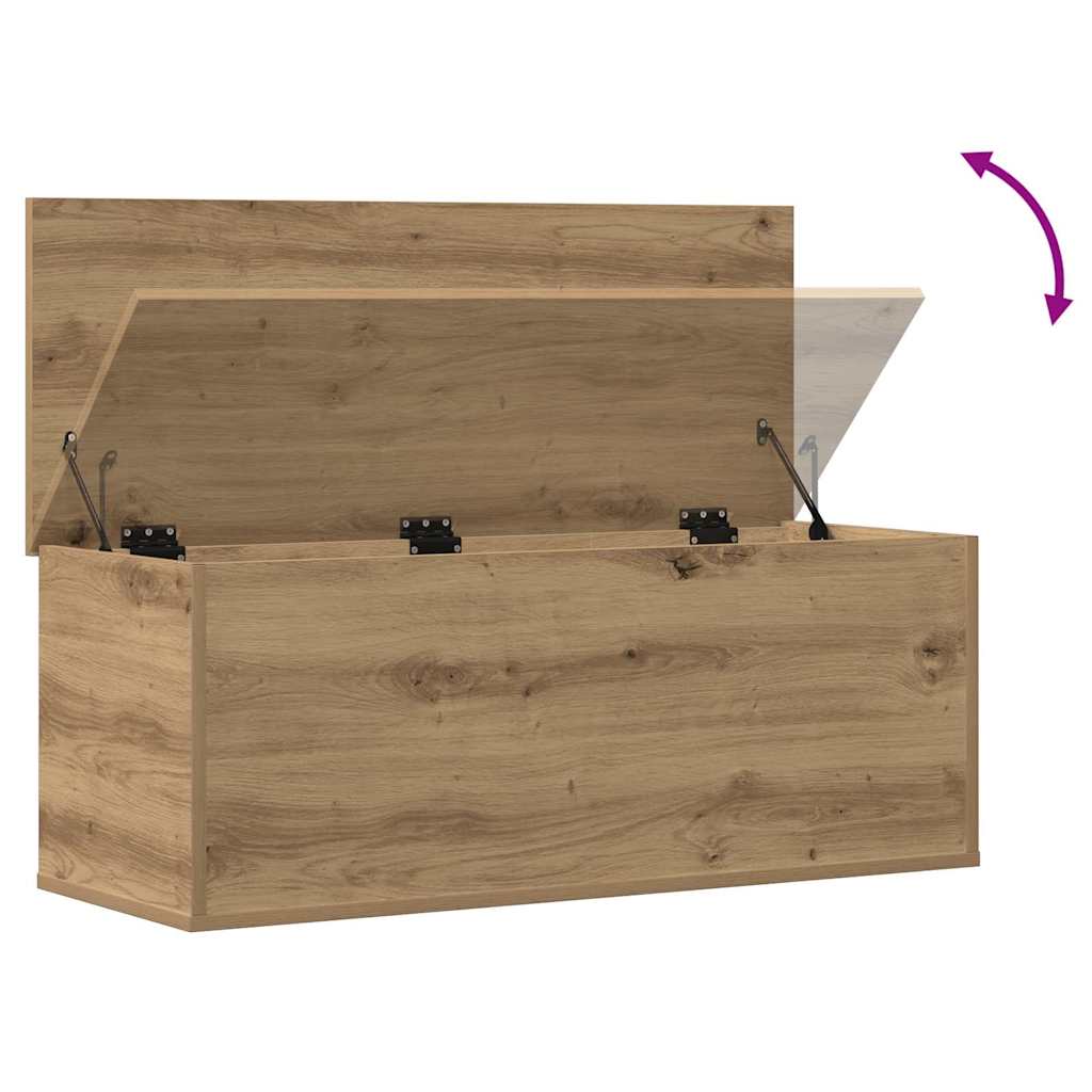 Scatola di Stoccaggio rovere artigianale 90 x 35 x 35 cm