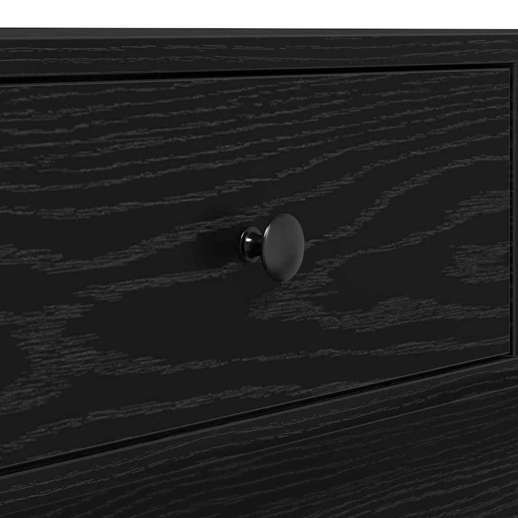 Tavolino da salotto Rovere nero 90 x 90 x 28 cm