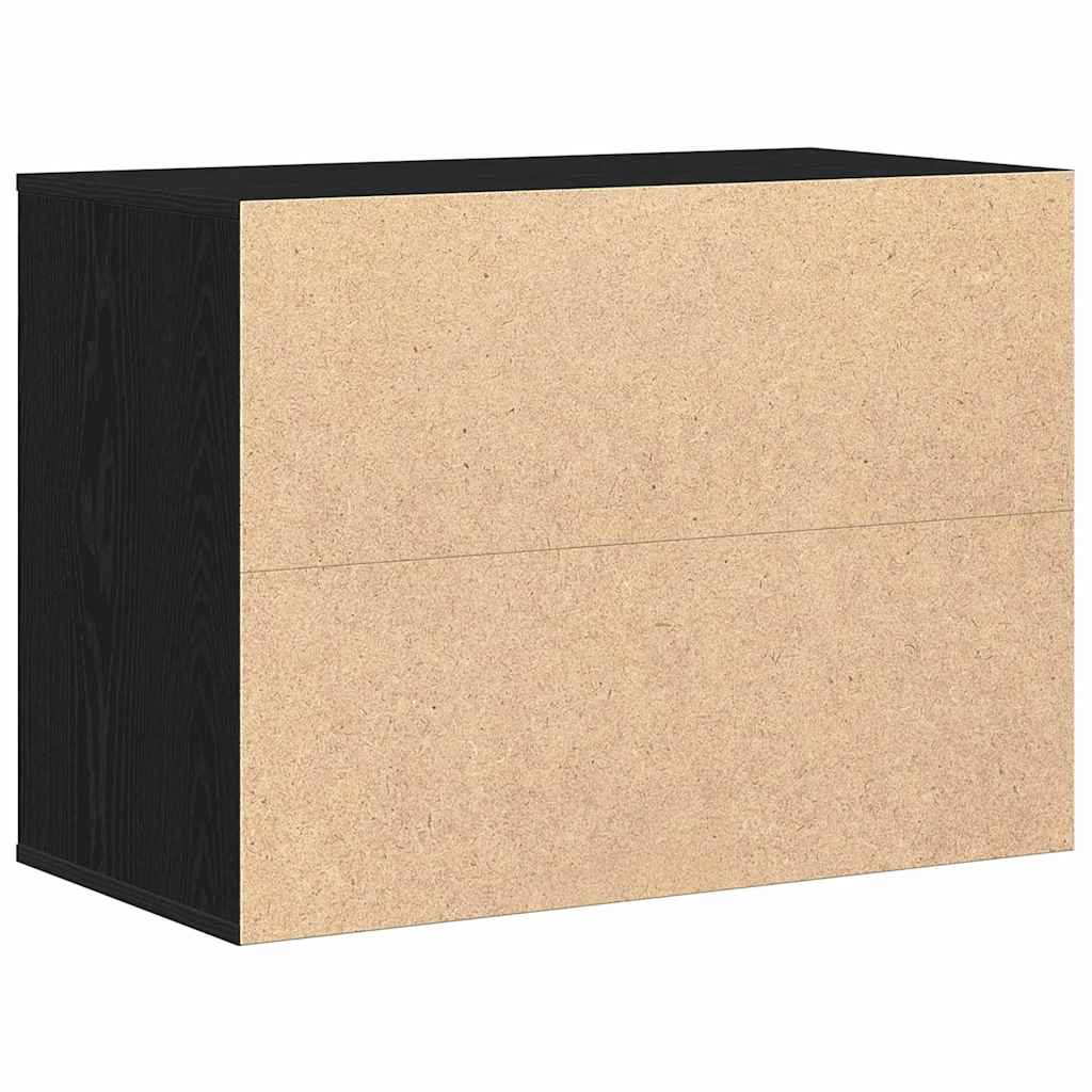Cassettiera Rovere nero 80 x 41 x 58 cm Legno multistrato