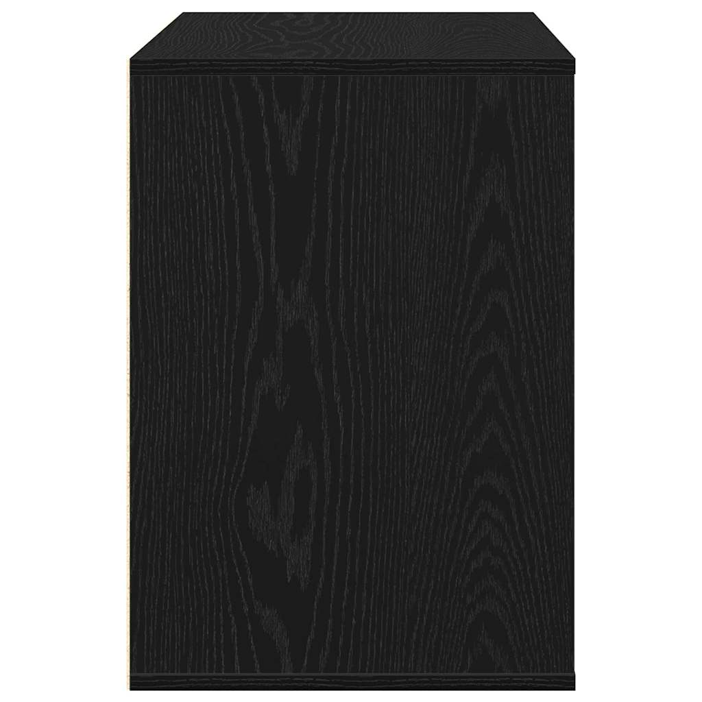 Cassettiera Rovere nero 80 x 41 x 58 cm Legno multistrato