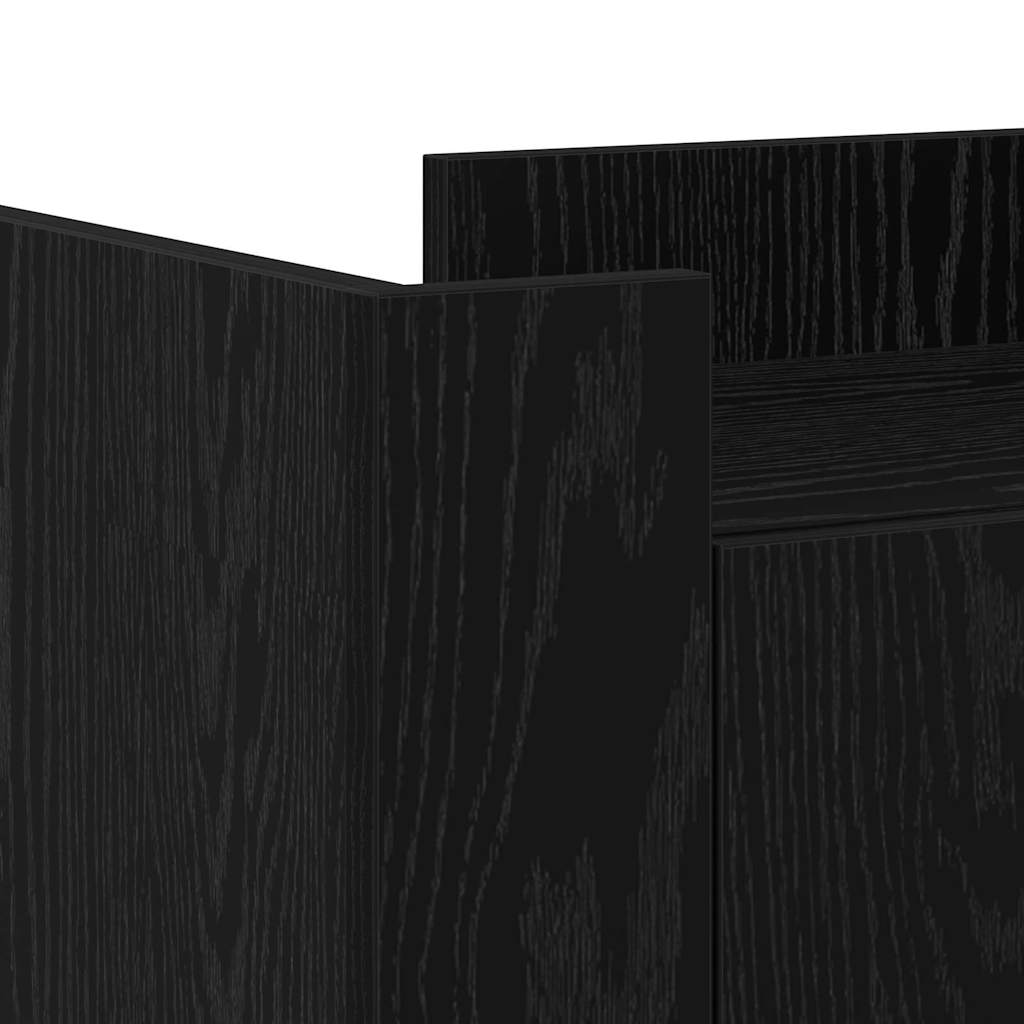 Credenza Rovere Nero 45 x 35 x 75 cm Legno multistrato