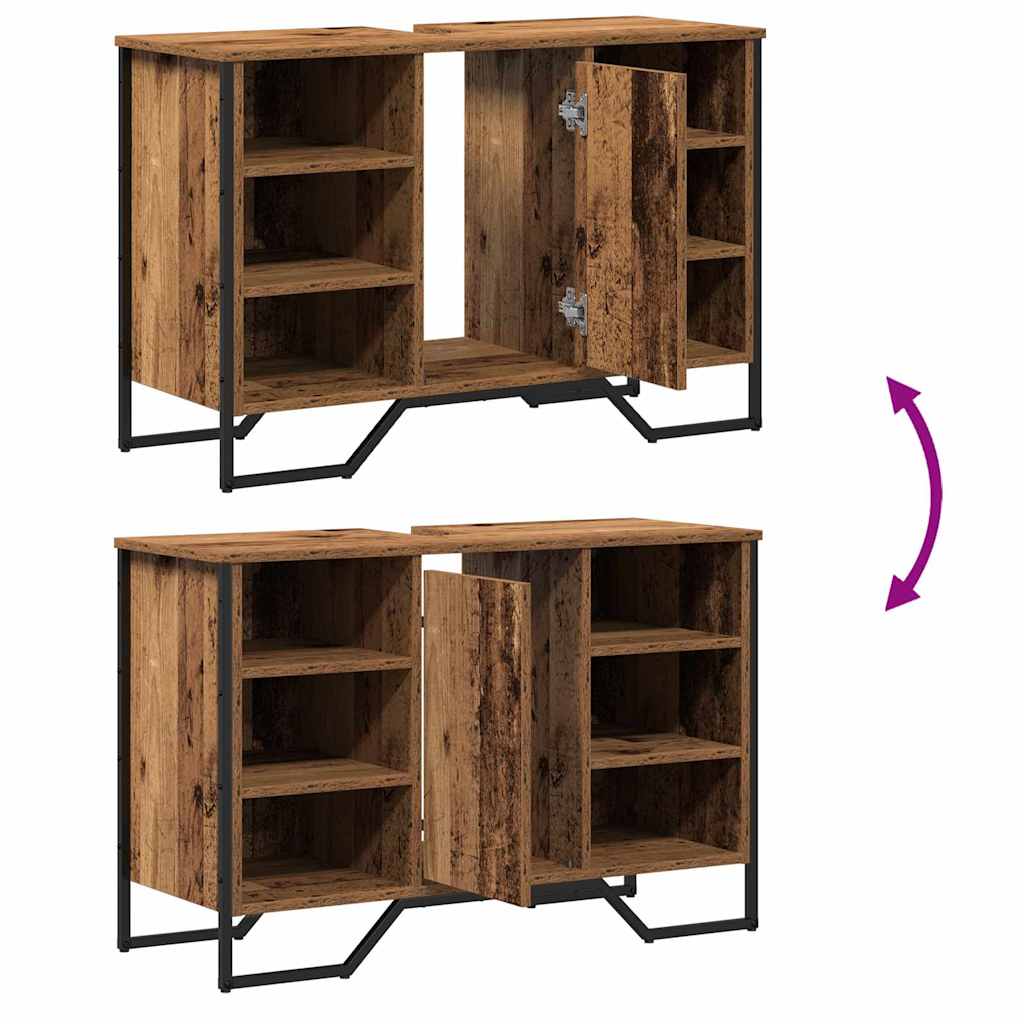 Armadio per Lavabo da Bagno Legno vecchio 91 x 35 x 60 cm