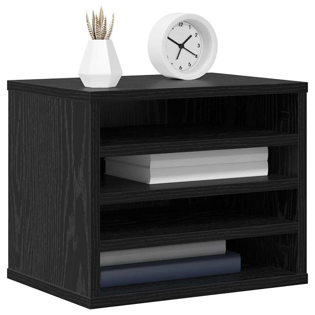 Organizzatore da scrivania Rovere Nero 36 x 26 x 29.5 cm