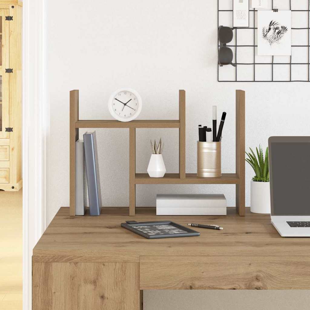 Organizzatore da scrivania rovere artigianale