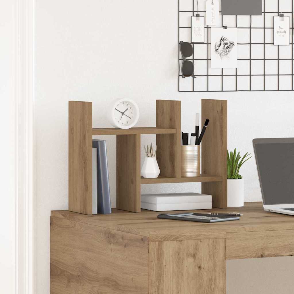 Organizzatore da scrivania rovere artigianale