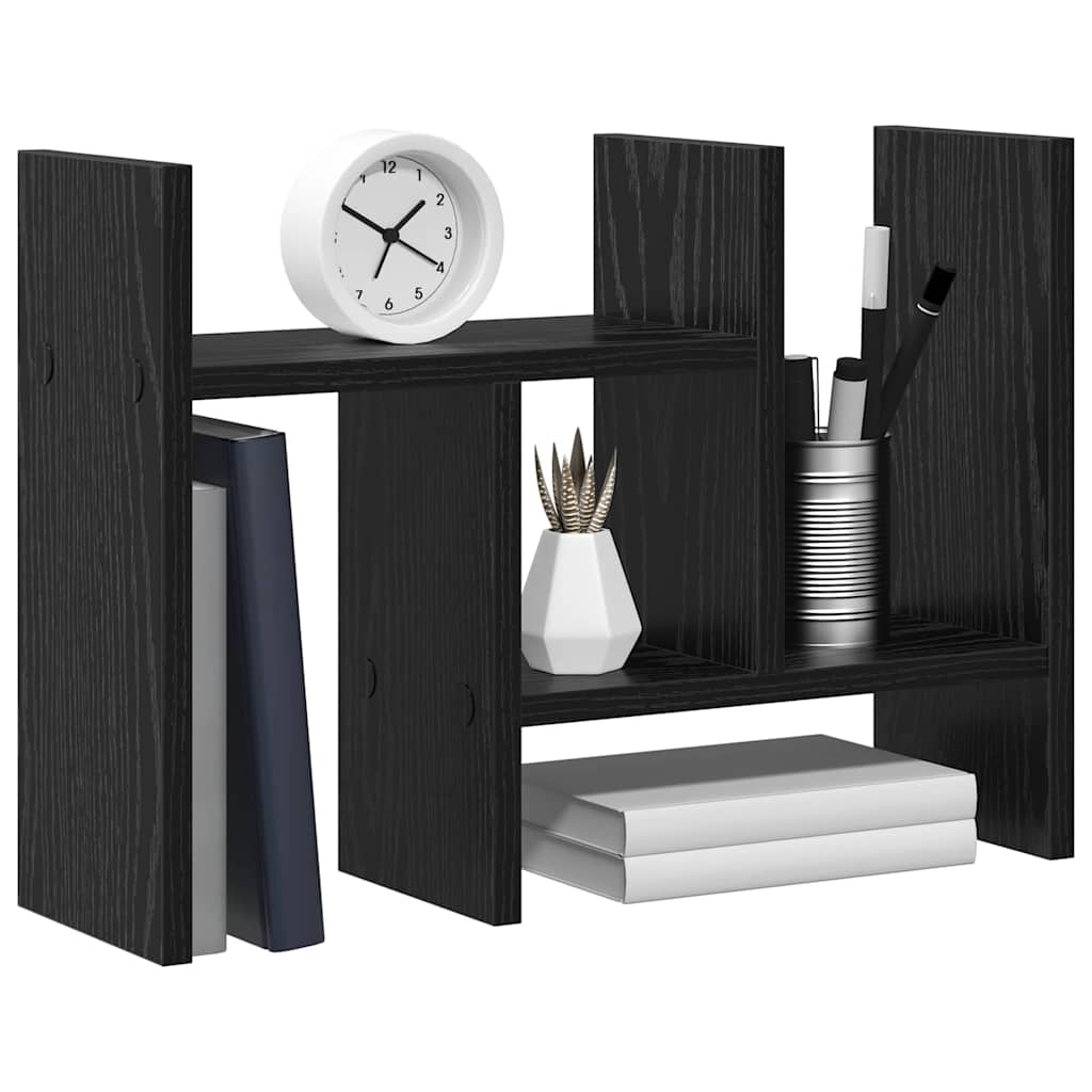 Organizzatore da scrivania Rovere nero 34.5 x 15.5 x 35.5 cm