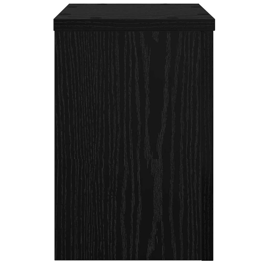 Supporto per piante 2 pcs Rovere nero 20 x 20 x 30 cm