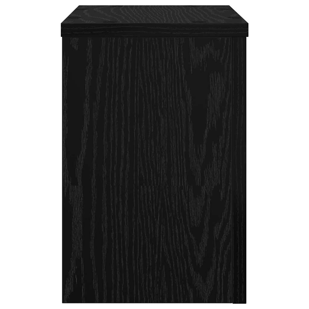 Supporto per piante 2 pcs Rovere nero 20 x 20 x 30 cm