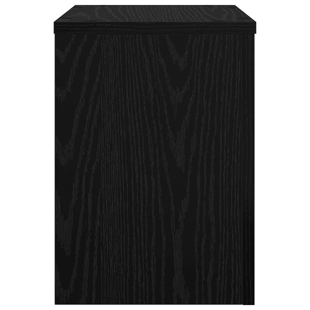 Supporto per piante 2 pcs Rovere nero 25 x 25 x 35 cm