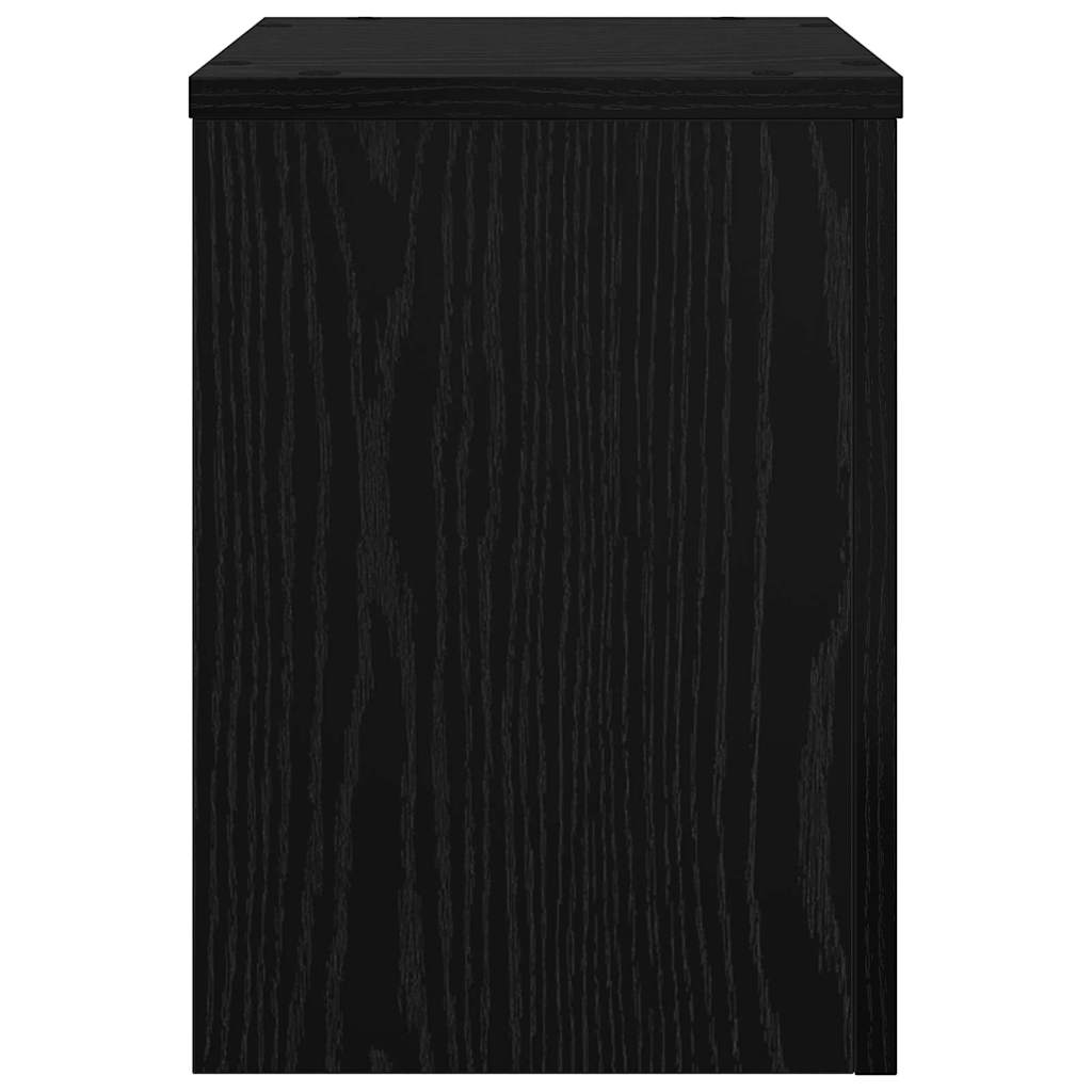 Supporto per piante 2 pcs Rovere nero 25 x 25 x 35 cm