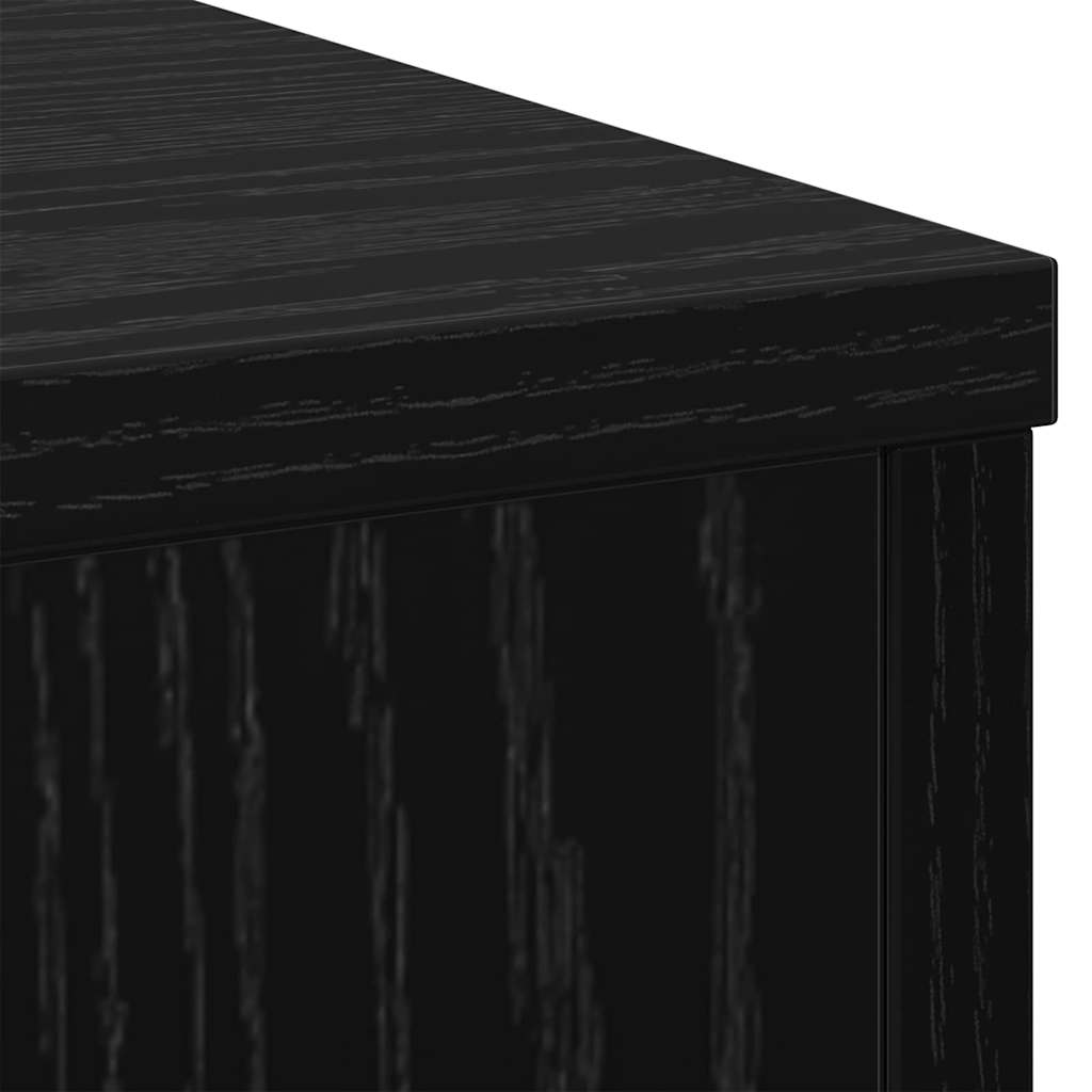 Supporto per piante 2 pcs Rovere nero 30 x 30 x 70 cm