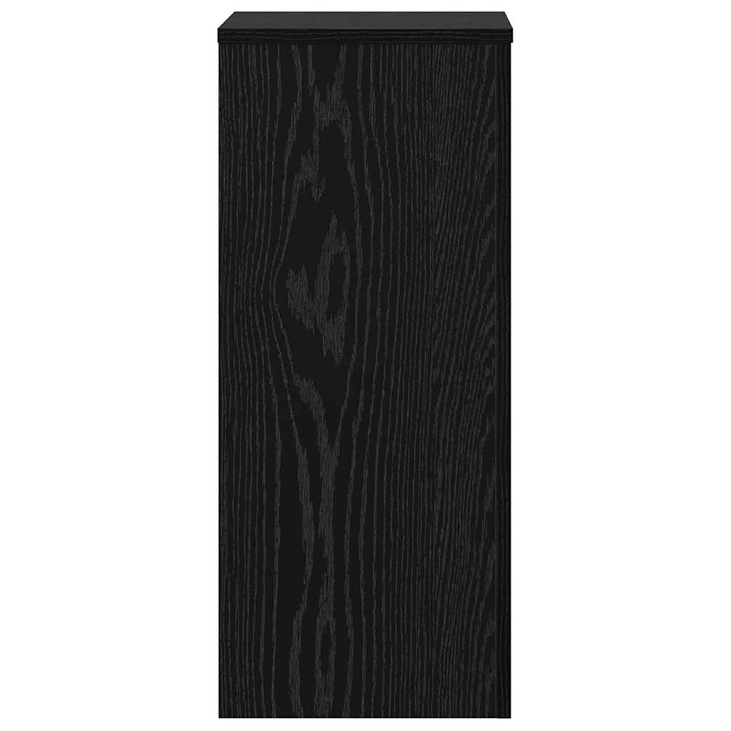 Supporto per piante 2 pcs Rovere nero 30 x 30 x 70 cm