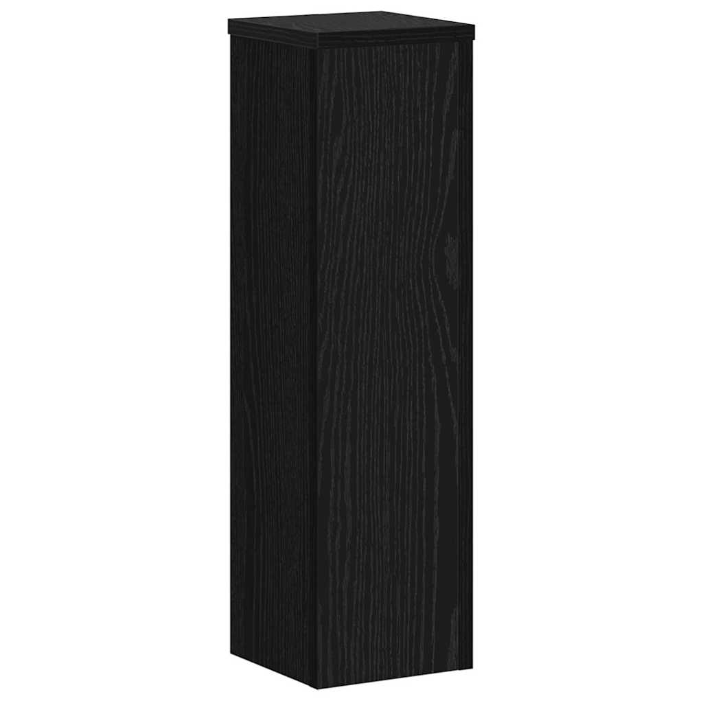 Supporto per piante 2 pcs Rovere nero 17 x 17 x 60 cm