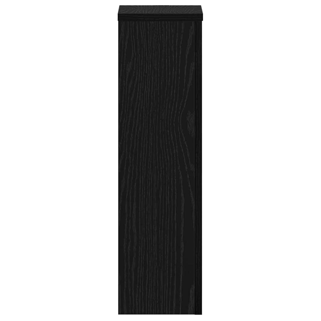 Supporto per piante 2 pcs Rovere nero 17 x 17 x 60 cm