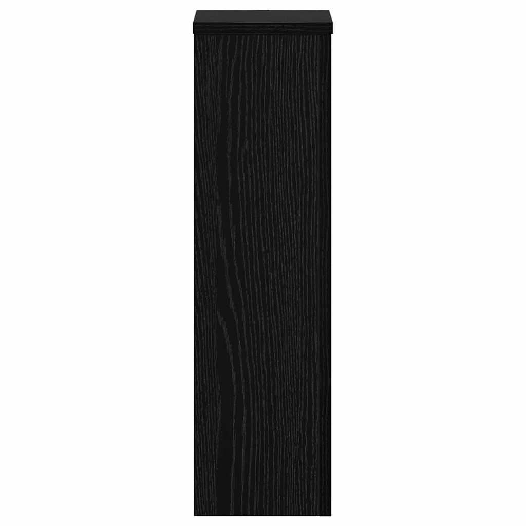 Supporto per piante 2 pcs Rovere nero 17 x 17 x 60 cm