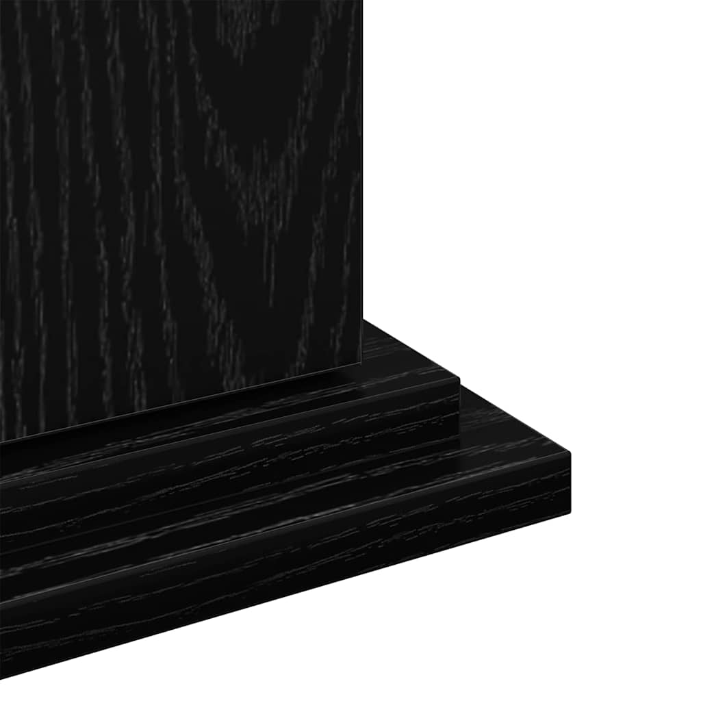 Supporto di esposizione con porta Rovere Nero 31 x 30 x 60 cm