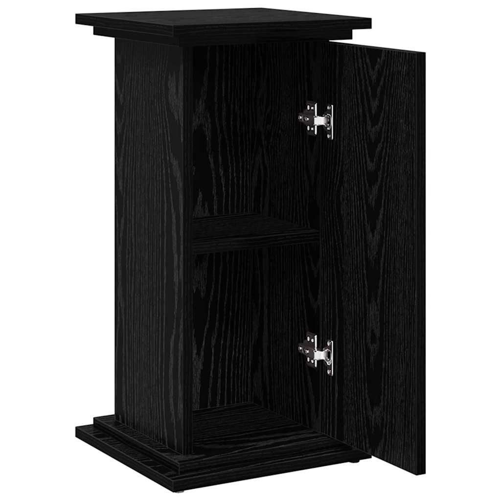 Supporto di esposizione con porta Rovere Nero 31 x 30 x 60 cm