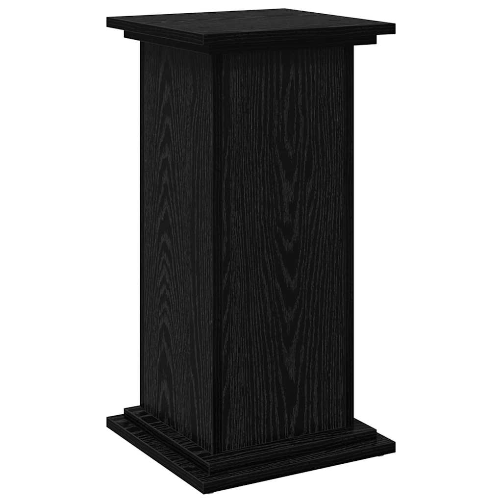 Supporto di esposizione con porta Rovere Nero 31 x 30 x 60 cm